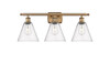 Berkshire - 3 Light - 28 inch - Brushed Brass - Bath Vanity Light (516-3W-BB-GBC-84-LED)