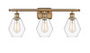 Cindyrella - 3 Light - 26 inch - Brushed Brass - Bath Vanity Light (516-3W-BB-G652-6-LED)