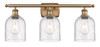 Bella - 3 Light - 26 inch - Brushed Brass - Bath Vanity Light (516-3W-BB-G558-6SDY)