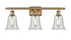 Hanover - 3 Light - 26 inch - Brushed Brass - Bath Vanity Light (516-3W-BB-G2812)