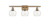 Athens - 3 Light - 26 inch - Brushed Brass - Bath Vanity Light (516-3W-BB-G122-6-LED)