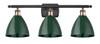 Plymouth - 3 Light - 28 inch - Black Antique Brass - Bath Vanity Light (516-3W-BAB-MBD-75-GR-LED)