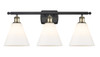 Berkshire - 3 Light - 28 inch - Black Antique Brass - Bath Vanity Light (516-3W-BAB-GBC-81)