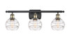 Rochester - 3 Light - 26 inch - Black Antique Brass - Bath Vanity Light (516-3W-BAB-G556-6CL)
