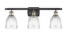 Brookfield - 3 Light - 26 inch - Black Antique Brass - Bath Vanity Light (516-3W-BAB-G442-LED)