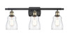 Ellery - 3 Light - 25 inch - Black Antique Brass - Bath Vanity Light (516-3W-BAB-G392-LED)