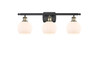 Athens - 3 Light - 26 inch - Black Antique Brass - Bath Vanity Light (516-3W-BAB-G121-6-LED)