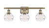 Rochester - 3 Light - 26 inch - Antique Brass - Bath Vanity Light (516-3W-AB-G556-6CL)