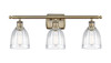 Brookfield - 3 Light - 26 inch - Antique Brass - Bath Vanity Light (516-3W-AB-G442-LED)