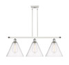 Berkshire - 3 Light - 39 inch - White Polished Chrome - Cord hung - Island Light (516-3I-WPC-GBC-124)