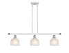 Dayton - 3 Light - 36 inch - White Polished Chrome - Cord hung - Island Light (516-3I-WPC-G411)