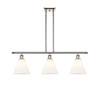 Berkshire - 3 Light - 36 inch - Polished Nickel - Cord hung - Island Light (516-3I-PN-GBC-81-LED)
