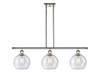Athens - 3 Light - 36 inch - Polished Nickel - Cord hung - Island Light (516-3I-PN-G124)