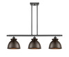 Adirondack - 3 Light - 36 inch - Oil Rubbed Bronze - Cord hung - Island Light (516-3I-OB-M14-OB)
