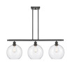 Athens - 3 Light - 37 inch - Oil Rubbed Bronze - Stem Hung - Island Light (516-3I-OB-G124-10)
