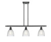Castile - 3 Light - 36 inch - Matte Black - Cord hung - Island Light (516-3I-BK-G382)