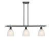 Castile - 3 Light - 36 inch - Matte Black - Cord hung - Island Light (516-3I-BK-G381-LED)