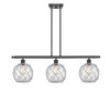 Farmhouse Rope - 3 Light - 36 inch - Matte Black - Cord hung - Island Light (516-3I-BK-G122-8RW)