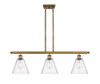 Berkshire - 3 Light - 36 inch - Brushed Brass - Cord hung - Island Light (516-3I-BB-GBC-84)