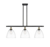 Bristol - 3 Light - 36 inch - Black Antique Brass - Cord hung - Island Light (516-3I-BAB-GBD-92)