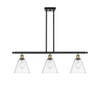 Berkshire - 3 Light - 36 inch - Black Antique Brass - Cord hung - Island Light (516-3I-BAB-GBC-82)
