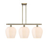 Norfolk - 3 Light - 38 inch - Antique Brass - Cord hung - Island Light (516-3I-AB-G461-12-LED)