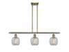 Belfast - 3 Light - 36 inch - Antique Brass - Cord hung - Island Light (516-3I-AB-G105-LED)
