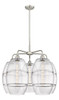 Vaz - 5 Light - 28 inch - Satin Nickel - Chandelier (516-5CR-SN-G557-10CL)