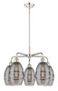 Vaz - 5 Light - 24 inch - Polished Nickel - Chandelier (516-5CR-PN-G557-6SM)
