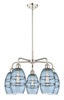 Vaz - 5 Light - 24 inch - Polished Nickel - Chandelier (516-5CR-PN-G557-6BL)