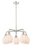 Norfolk - 5 Light - 24 inch - Polished Nickel - Chandelier (516-5CR-PN-G461-6)