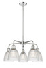 Castile - 5 Light - 24 inch - Polished Chrome - Chandelier (516-5CR-PC-G382)