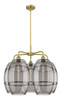 Vaz - 5 Light - 28 inch - Brushed Brass - Chandelier (516-5CR-BB-G557-10SM)