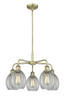 Eaton - 5 Light - 24 inch - Antique Brass - Chandelier (516-5CR-AB-G82)