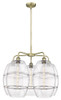 Vaz - 5 Light - 28 inch - Antique Brass - Chandelier (516-5CR-AB-G557-10CL)