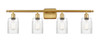 Hadley - 4 Light - 35 inch - Satin Gold - Bath Vanity Light (516-4W-SG-G342-LED)