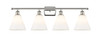 Berkshire - 4 Light - 38 inch - Polished Nickel - Bath Vanity Light (516-4W-PN-GBC-81)