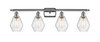 Cindyrella - 4 Light - 36 inch - Polished Chrome - Bath Vanity Light (516-4W-PC-G654-6)