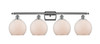 Farmhouse Chicken Wire - 4 Light - 38 inch - Polished Chrome - Bath Vanity Light (516-4W-PC-G121-8CSN)