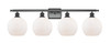 Athens - 4 Light - 38 inch - Matte Black - Bath Vanity Light (516-4W-BK-G121-8-LED)
