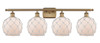 Farmhouse Rope - 4 Light - 38 inch - Brushed Brass - Bath Vanity Light (516-4W-BB-G121-8RW-LED)