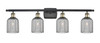Bridal Veil - 4 Light - 35 inch - Black Antique Brass - Bath Vanity Light (516-4W-BAB-G559-5SM)