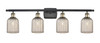 Bridal Veil - 4 Light - 35 inch - Black Antique Brass - Bath Vanity Light (516-4W-BAB-G559-5ME)