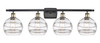 Rochester - 4 Light - 38 inch - Black Antique Brass - Bath Vanity Light (516-4W-BAB-G556-8CL)