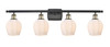 Norfolk - 4 Light - 36 inch - Black Antique Brass - Bath Vanity Light (516-4W-BAB-G461-6-LED)