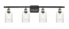 Hadley - 4 Light - 35 inch - Black Antique Brass - Bath Vanity Light (516-4W-BAB-G342)