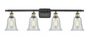 Hanover - 4 Light - 36 inch - Black Antique Brass - Bath Vanity Light (516-4W-BAB-G2812)