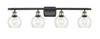 Athens - 4 Light - 36 inch - Black Antique Brass - Bath Vanity Light (516-4W-BAB-G122-6)