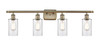 Clymer - 4 Light - 34 inch - Antique Brass - Bath Vanity Light (516-4W-AB-G802)