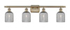 Bridal Veil - 4 Light - 35 inch - Antique Brass - Bath Vanity Light (516-4W-AB-G559-5SM)